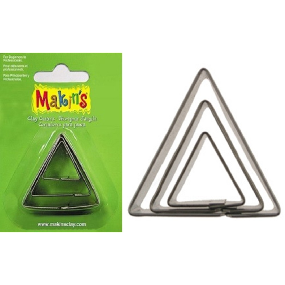Cutter metalic Makin's din 3 piese - triunghiular