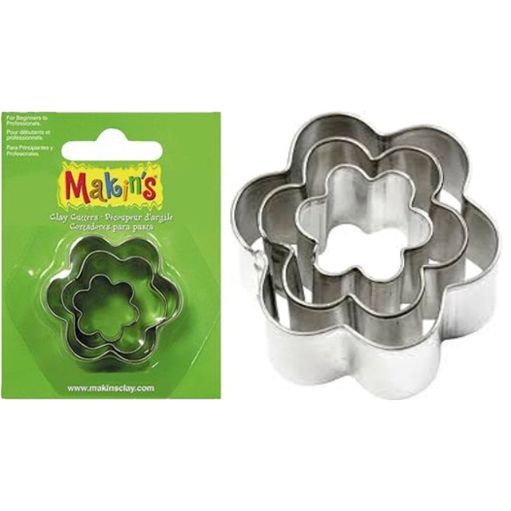 Cutter metalic Makin's din 3 piese - floare