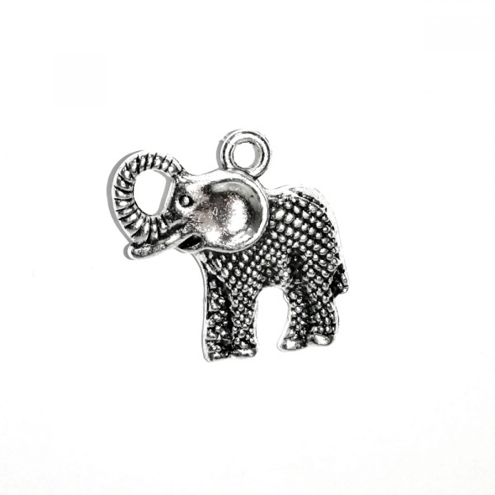 Pandantiv metalic - elefant