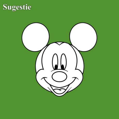 Forme din polistiren alb - Mickey Mouse